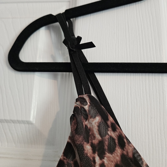 La Vie En Rose Brown and Black Camisole Top - Picture 3 of 6